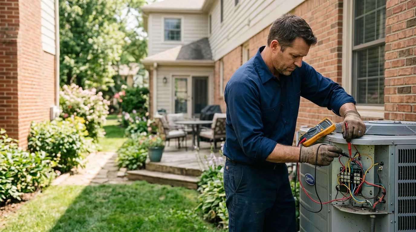 HVAC technician working near Bloomingdale, NJ